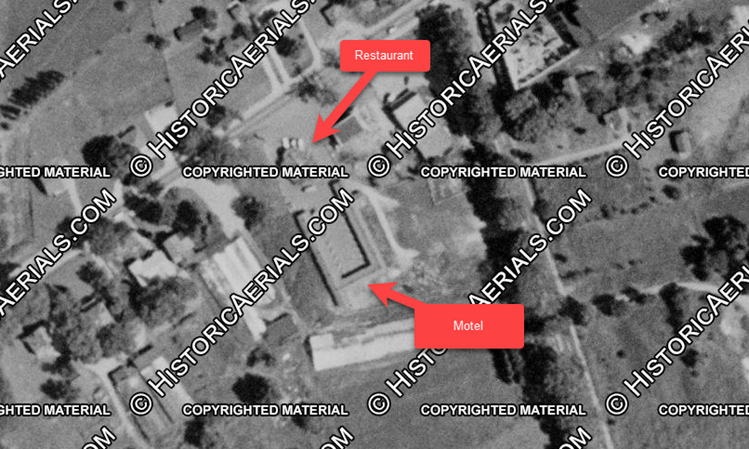Star Lite Motel - 1955 Aerial (newer photo)